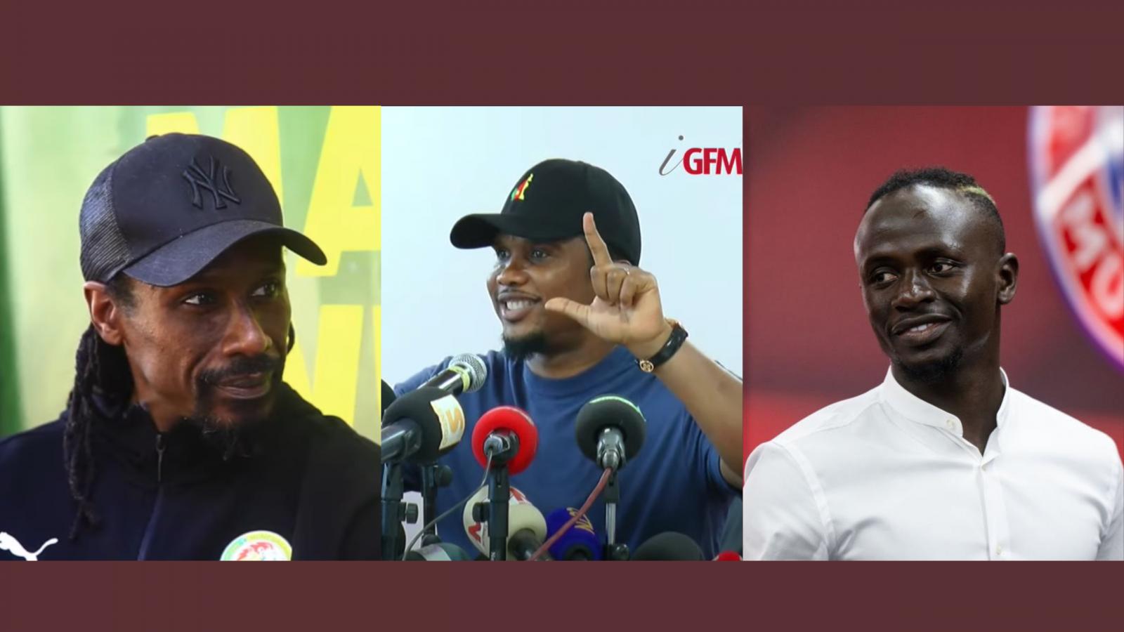 Sadio, Cissé, les lions et la CM: Les déclarations fortes de Eto'o à Dakar