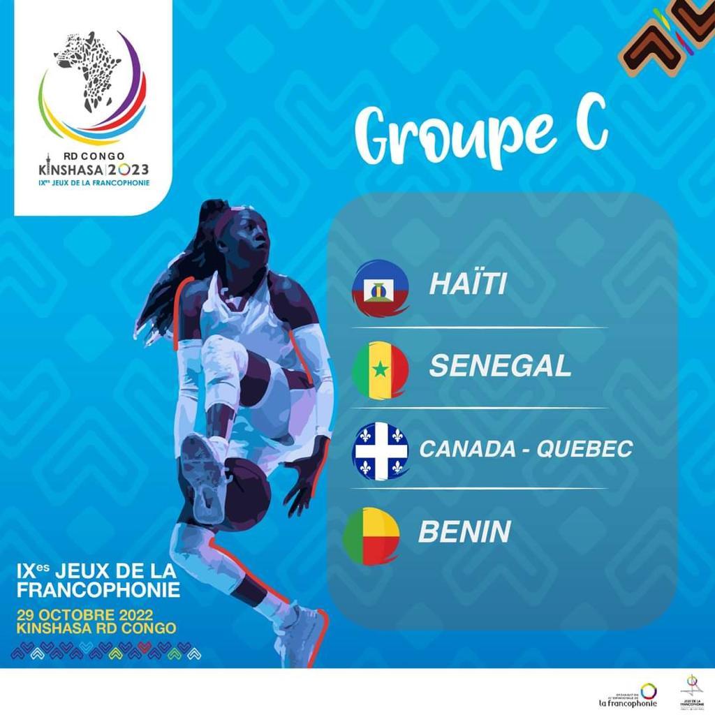 Basket – Jeux Francophonie : Les Lionnes avec Haïti, Canada-Québec et Bénin