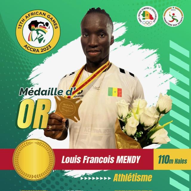 Athlétisme - Jeux africains Accra 2024 : Louis François Mendy se pare d\'or 